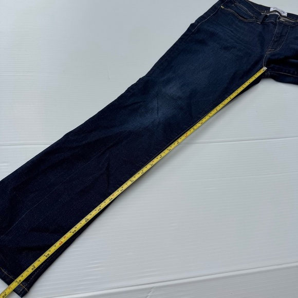 Frame Franklin Le High Straight Denim Classic Indigo Jeans - Picture 8 of 13